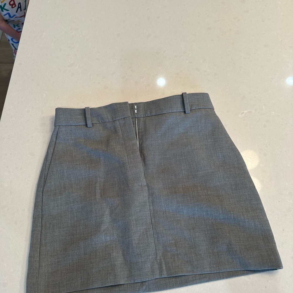 Babaton Gray Pencil Mini Skirt for Work